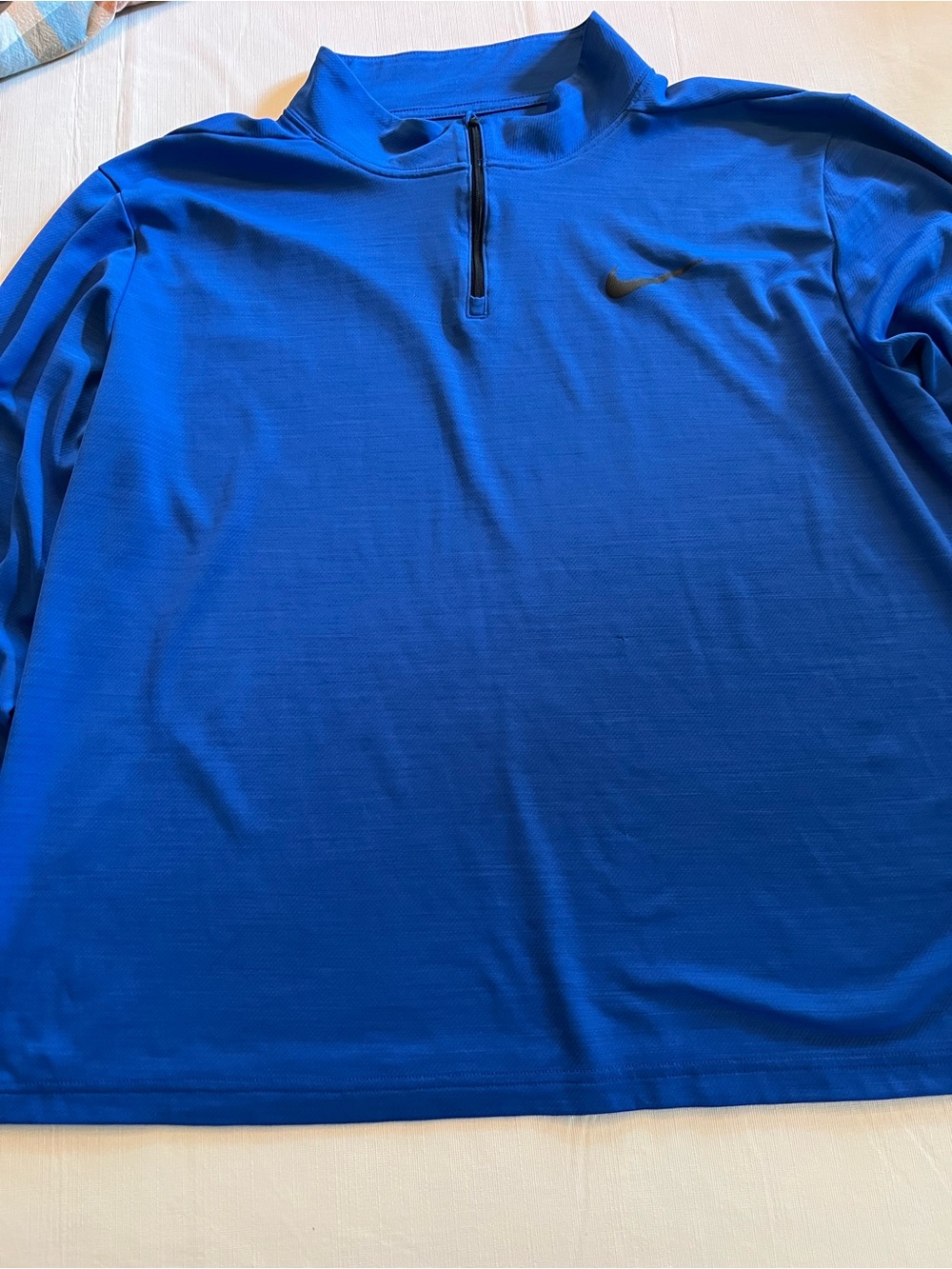 Men’s Nike Blue Half Zip Long Sleeve Pullover Sweatshirt XXL